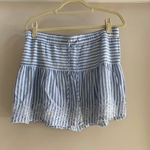Vineyard Vines Seersucker Eyelet Skirt Size M